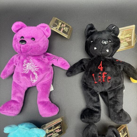 Vintage Y2K WCW NWO Wrestling Nitro Bears Lot Of 6 Sting Goldberg Nash & More - Picture 2 of 10